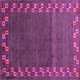 thumbnail image 1 of Ahgly Company Indoor Square Abstract Purple Contemporary Area Rugs, 8' Square, 1 of 4