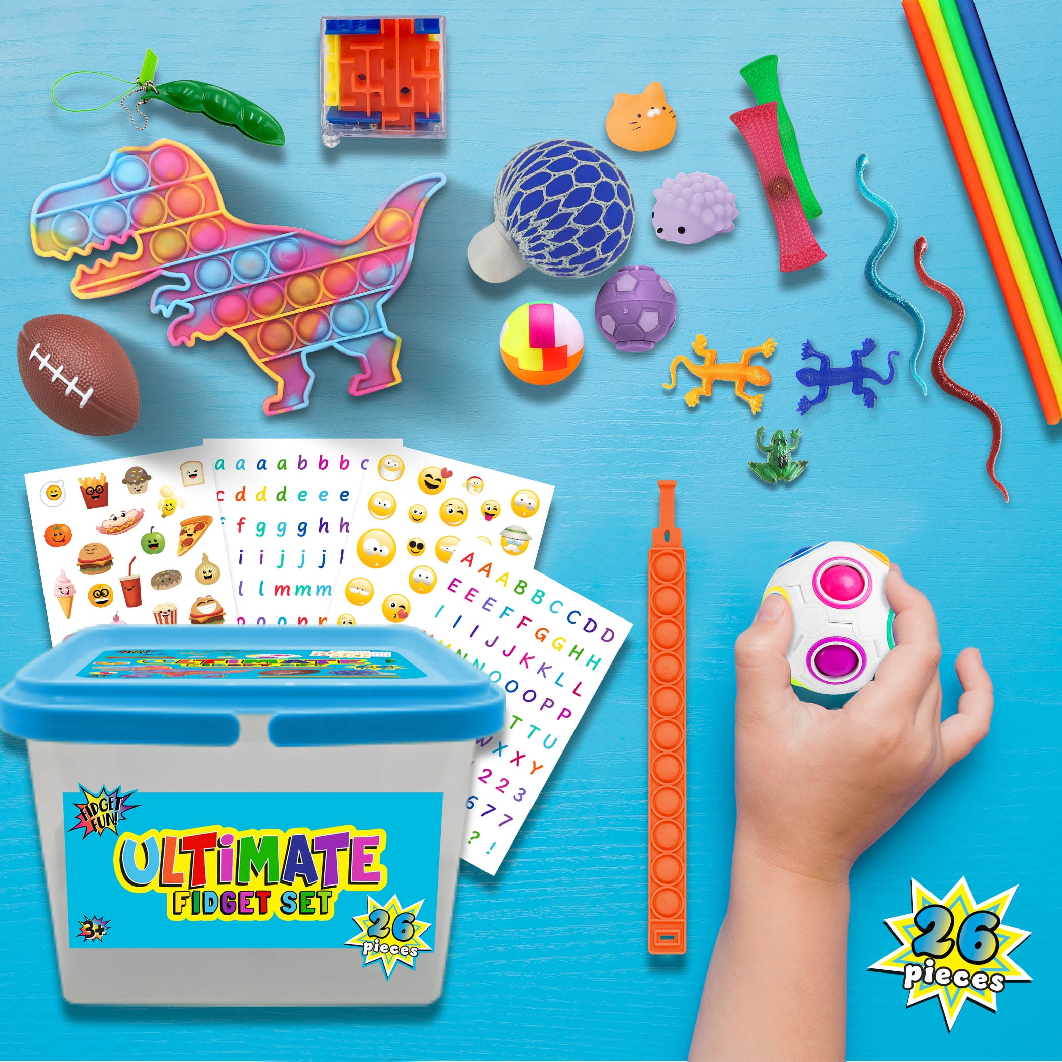 Fidget Fun 26 Piece Ultimate Fidget Set Blue