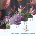 thumbnail image 6 of Pioneer Flower Floral Print Pattern Shower Curtain 36"x72" ,Bathroom Decorative Shower Curtains Set with 12 Hooks,Modern Waterproof Washable Shower Curtain, 6 of 6