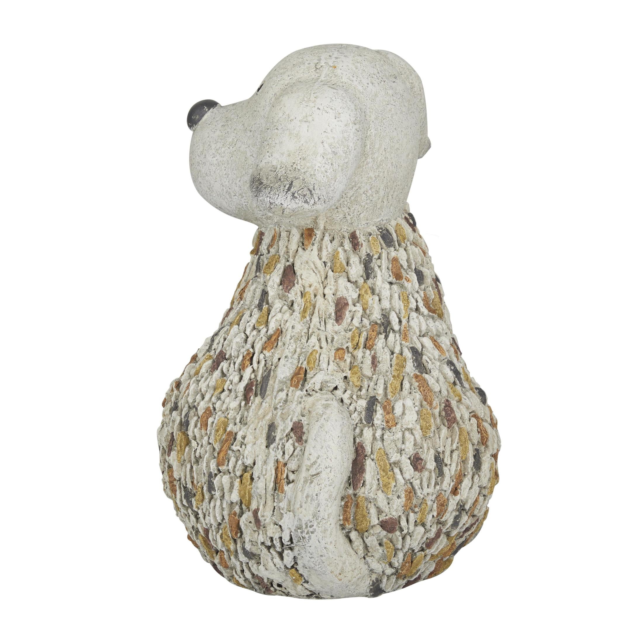 DecMode 12" Indoor Outdoor Dog Garden Sculpture