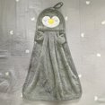 thumbnail image 4 of 1/3pcs Adorable Cartoon Microfiber Hand Towel - Soft, Absorbent, Quick-Drying, Multifunctional, and Easy to Hang - Modern Bathroom, Kitchen, Living Room, and Toilet Essential, 4 of 5