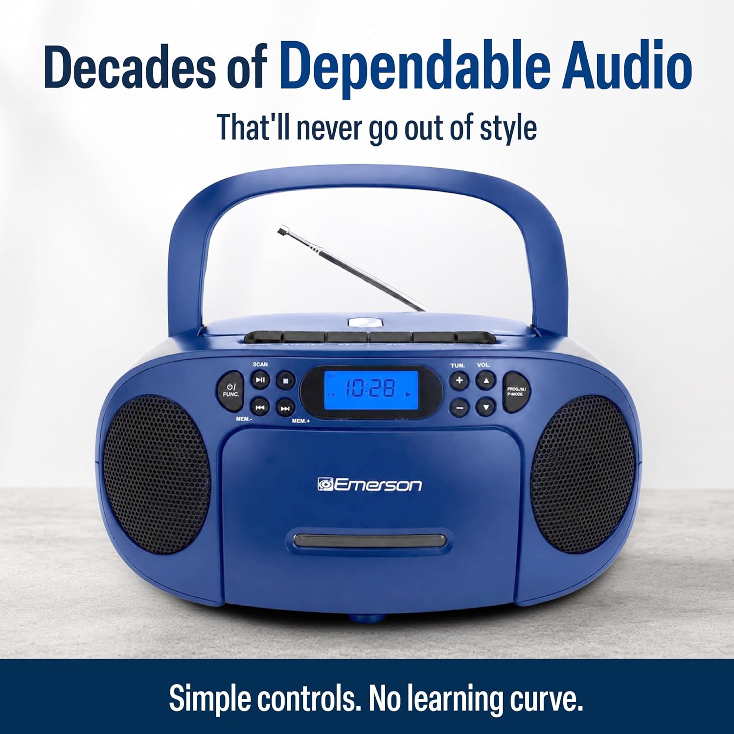 Emerson Portable CD Cassette Boombox with Radio photo 7