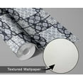 thumbnail image 6 of S4Sassy Peel & Stick Vinyl Wallpaper, Geometric Mosaic Tile Wallpaper Contact Paper Waterproof - Gray, 25"x360" ,Textured Finish, Removable Wall Covering for Bedroom, Living Room, Entryways, 6 of 8