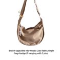 thumbnail image 2 of Qarigey Bolso de hombro de nailon para mujer, bandolera informal de Color sólido, bolso de mano de gran capacidad, organizadores, bolsas de mensajero Bolsas de mensajero y de hombro Marrón Qarigey AP012669-03, 2 of 6