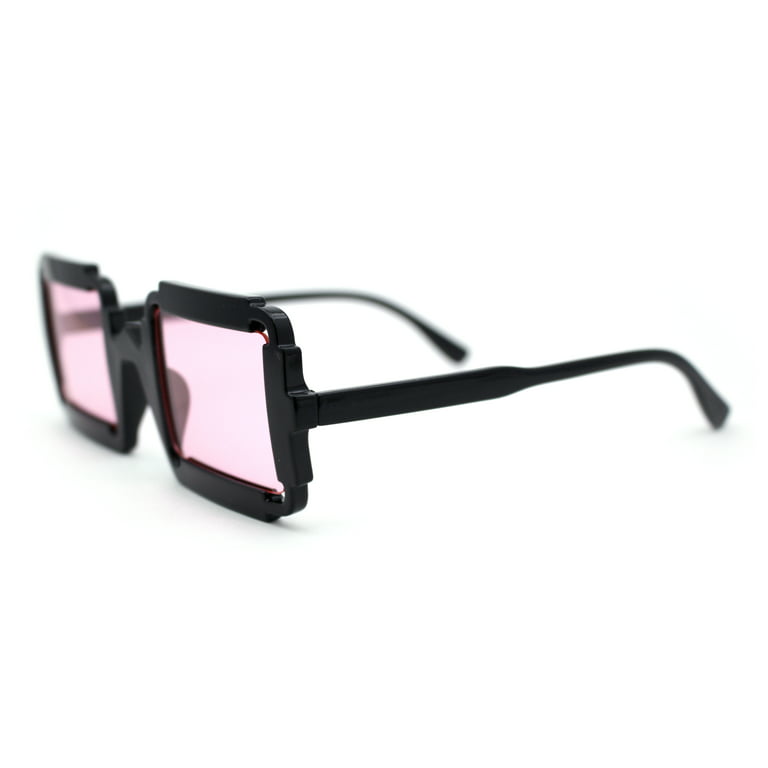 SA106 Women's Razor Blade Geometric Rectangle Sunglasses