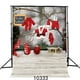 XDDJA Tissu de Polyester 5x7ft Toile de Fond de Photographie de Noël pour les Enfants Vêtements de Père Noël Rouges – image 1 sur 2