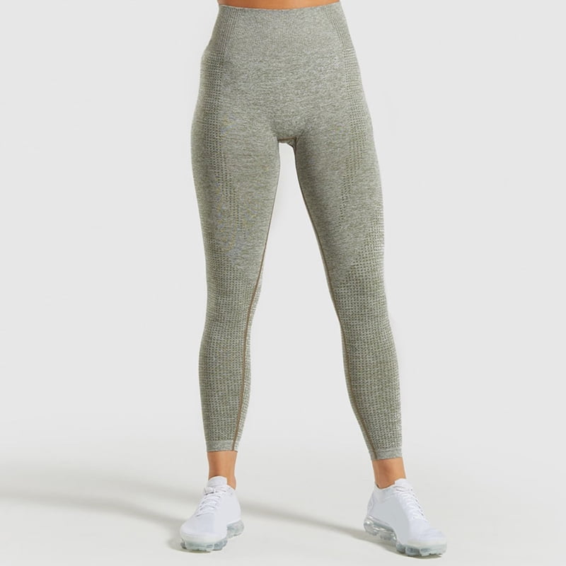 womens khaki gym leggings