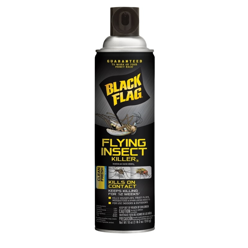 Black Flag Flying Insect Killer 18 Ounces, Aerosol Bug Spray Walmart