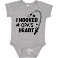 thumbnail image 3 of Inktastic I Hooked Opa's Heart with Fishing Rod Boys or Girls Baby Bodysuit, 3 of 5