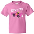 thumbnail image 3 of Inktastic Born to Race- Pink Race Car Youth T-Shirt, 3 of 5