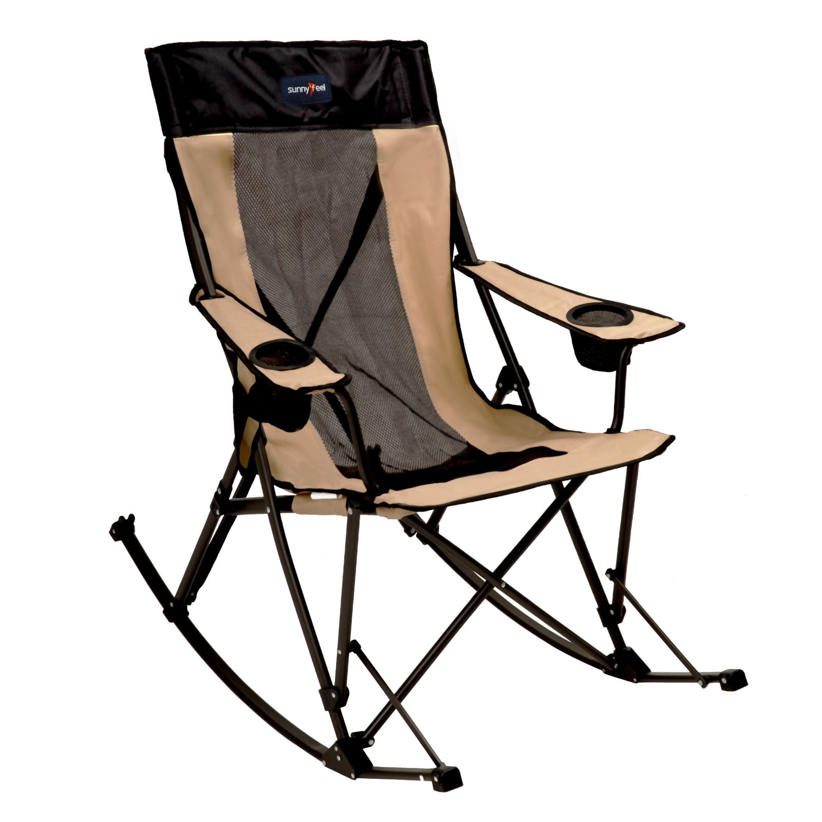 Sunnyfeel Camping Rocking Chair for Adults, Oversized Folding Rocker
