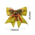 thumbnail image 2 of Bwiyojiz Home Decor 7.08x6.69" Christmas Bows Tree Decoration Shopping Mall Pendant Gift, Gifts for Women, Yellow, 2 of 9