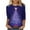 Purple, variant on Christmas Shirts for Women 2025 Sparkly Christmas Tree Shirt Womens 3/4 Sleeve Tops and Blouses Casual Round Neck T-Shirt Dressy Fashion Tops