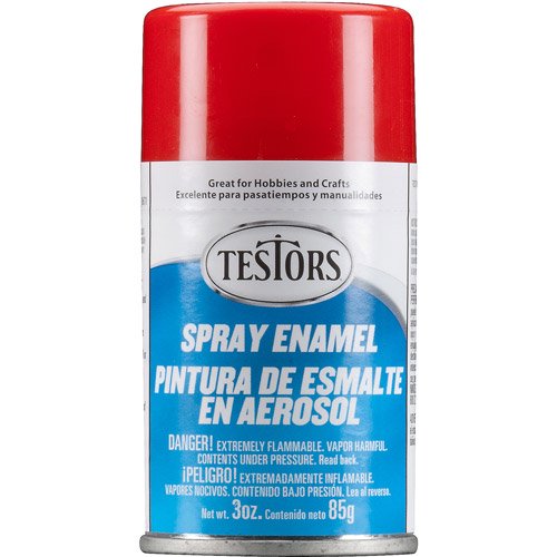 Testors Spray Paint, Red, 3 oz