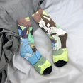 thumbnail image 5 of Masiiu Bluey Pattern Adult Crew Socks, Breathable Color-Block Mid-Calf Socks, Comfortable for Daily Wear and Sports, 5 of 6
