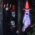 thumbnail image 7 of Rojia 61 Inch Ghost Windsock with LED Light, Colorful Hat Halloween Hanging Decorations Outdoor Ghost Decorations Ghost Decorations Scary Halloween Windsock for Garden Yard Decor, 7 of 7