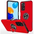 thumbnail image 1 of SZMLOGB Phone Case for Redmi note 11 pro with Ring Holder Shock Resistant Scratch Resistant PC Silicone Heavy Duty Protective Case-Red, 1 of 6