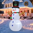 thumbnail image 3 of GOOSH Christmas Inflatable 4 FT Blow Up Snowman Inflatable, Outdoor Snowman Christmas Decorations Blowup Snowman with LED Lights Built-in, Xmas Inflatables Outdoor Decorations Clearance for Holiday, 3 of 7