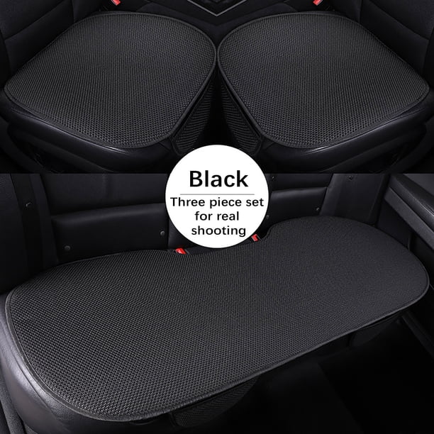 Nuevo cojín de asiento de coche de verano, conjunto de tres piezas de seda de hielo, cojín de asiento de coche, venta al por mayor, pieza sin respaldo, cojín fresco, asiento de hielo triturado