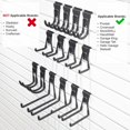 thumbnail image 4 of Paquete de 14 ganchos Slatwall Hooks ATOOLA para garaje, accesorio Slatwall, 4 of 9