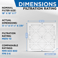 thumbnail image 2 of 12 Pack of 18x18x1 MERV 10 Pleated Air Filters by Glasfloss. Actual Size: 17-1/2 x 17-1/2 x 7/8, 2 of 9