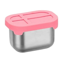 Zmeidao Stainless Steel Salad Dressing Containers with Lids, Reusable Sauce Containers for Lunch Box, Travel, Picnics & Kitchen Storage