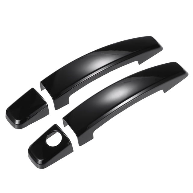 Cubierta de la manija de la puerta exterior del coche del lado izquierdo delantero trasero derecho apto para Chevrolet Camaro - Paquete de 4 negro