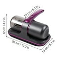 thumbnail image 2 of Aspiradora Aspirador de colchón compacto Aspirador de cama UV inalámbrico de mano de 100 W 8000 Pa Succión fuerte 2 velocidades Ajustable 250 ml Recolección de polvo Batería incorporada para limpiar c, 2 of 7