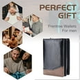 thumbnail image 5 of Cartera de PU para hombre, tarjetero de cuero liso, billetera delgada para hombre, billetera minimalista para hombre, 5 of 5