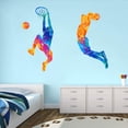 thumbnail image 2 of Mefoss Colorful Basketball Player Silhouette Wall Decals Sticker, 2 of 6