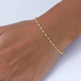 thumbnail image 2 of Tennis Bracelet For Women, 0.75 Carat Round Lab Created Moissanite Stackable Wedding Bracelet for Brides In 18K Yellow Gold Vermeil Jewelry Gifts For Her Length : 8.00 Inch, 2 of 7