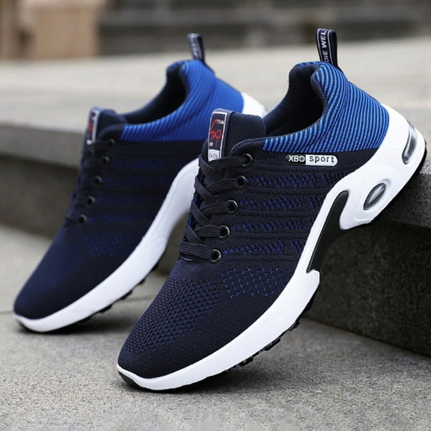 Zapatillas de deporte Zapatos casuales para hombre Malla resistente al desgaste para viajes al aire libre (40) Azul Wdftyju Tenis De Mujer Tenis De Hombre
