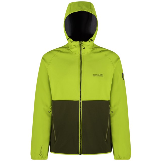 Regatta - Chaqueta con Capucha Modelo Arec II para Hombre (Verde Lima/Gris Seal)