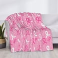 thumbnail image 3 of Fotbe Breast Cancer Awareness (3) Manta de Franela con Estampado, Manta Ultrasuave para Cama, Sofá, Auto, Hipoalergénica y Antibolitas-40"x30", 3 of 6