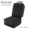 thumbnail image 1 of Funda antideslizante para asiento de coche para perros, negra, parte trasera de goma resistente a los arañazos con funda protectora para mascotas, se adapta a la mayoría de camiones, furgonetas y SUV. Rojo Verde, 1 of 5