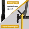 thumbnail image 5 of Adjustable Squat Rack Stand Multi-Function Barbell Rack Weight Lifting Gym Dumbbell Racks Home Gym Bench Press Rack Dumbbell Racks Stands，Yellow, 5 of 5