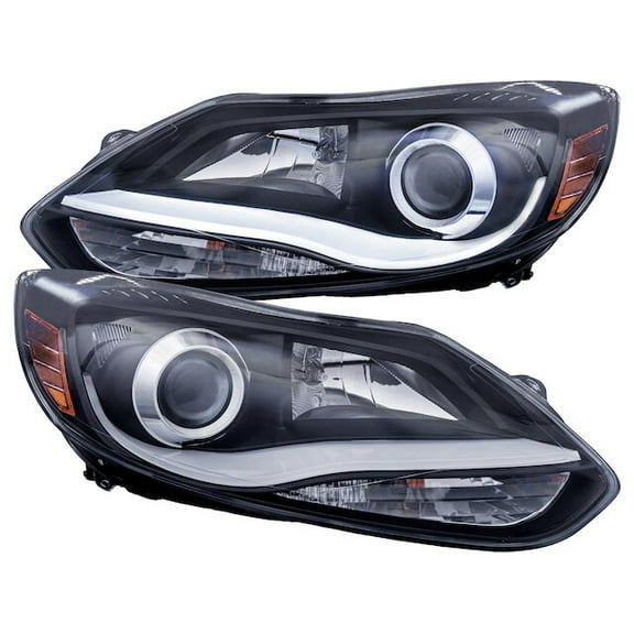 Headlight Set - Compatible with 2012 - 2014 Ford Focus 2013
