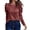 Red, variant on Women's Fashion Casual Autumn and Winter Round Neck Sleeve Button Long Sleeve Top Oversized Tees for Women Loose Womens Athletic Top Compression Shirts for Women Long Sleeve
