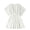 White, variant on Mercatoo Girls Swimwear Cover 𝐔ps Kids Girls Beach Bathing Suit Mesh Solid Coverups Cute Bikini Vacation Short Sleeves 𝐓𝐮nic Dress