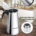 thumbnail image 5 of Cafetière Italienne, Cafetière Moka en Acier Inoxydable Cafetière à Pression 300 ml Grande Capacité Compatible avec Plaque à Induction avec Poignée Ergonomique, 5 of 5