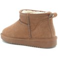 thumbnail image 4 of Women Cow Suede Leather Mini Snow Boots Winter Casual Warm Faux Fur Lined Ankle Outdoor Boots, 4 of 9