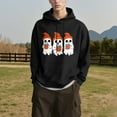 thumbnail image 4 of Men's Hoodies Trendy Cute Ghost Casual Hooded Drawstring Pullover Sweatshirts 100% Cotton Hoodie with Pocket S, 4 of 7