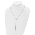 thumbnail image 2 of Sterling Silver 24in Fancy Adjustable Bar Toggle Necklace, 2 of 3