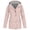 Pink_002, variant on Riforla Hoodie Rain Long Solid Coat Jacket Women's Outdoor Color Windproof Women's Coat Women's Anoraks Navy_001 XXXL