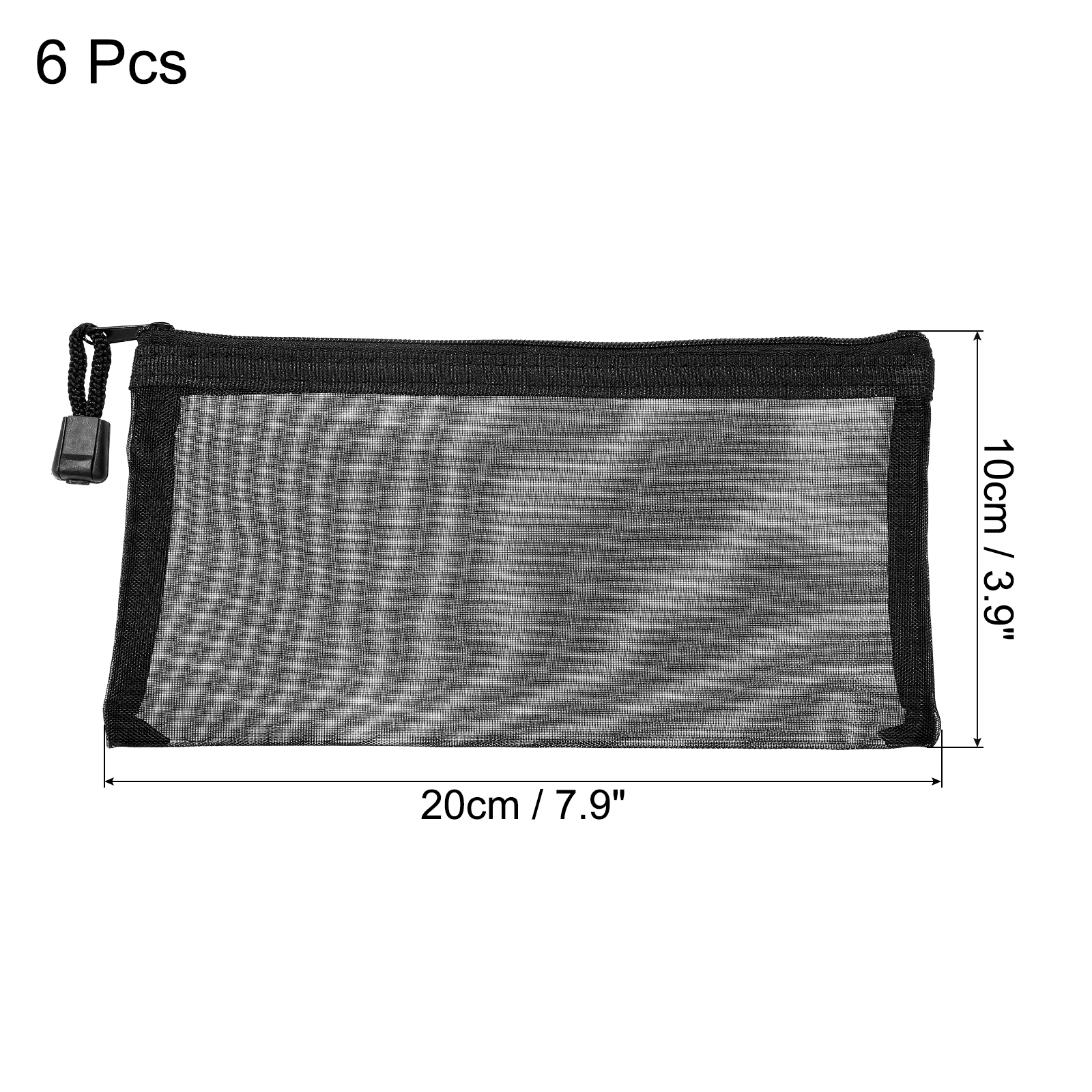 Unique Bargains Durable Zipper Bags for Organizing Supplies 7.9" x 3.9"
