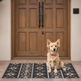 thumbnail image 4 of Brown Striped Geometric Pattern Door Rugs,Washable Non Slip Door Mats Indoor,Decorative Door Mats,Entry Mat Indoor for Entrance,Bedroom,Kitchen,Bathroom,16"x47", 4 of 6