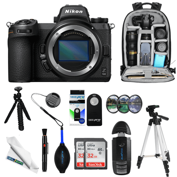 Nikon Z6 II Mirrorless Camera 24.5MP Full Frame FX-Format Body Only - DealExpo Deluxe Bundle