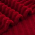 thumbnail image 6 of AUQ Red Fleece Throw Blanket 50"×60"For Couch Sofa Bed,Super Soft Cozy Plush Microfiber Flannel Blanket with Stripes Design Lightweight for Adults,Woman,Girls, 6 of 7