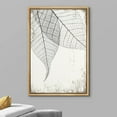 thumbnail image 4 of wall26 Framed Canvas Print Wall Art Transparent Black & White Leaves on Grunge Background Floral Nature Illustrations Modern Art Rustic Dramatic for Living Room, Bedroom, Office - 16"x24&quo, 4 of 5