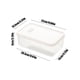 thumbnail image 3 of Caja de almacenamiento de kimchi de gran capacidad (1650 ml) | Recipiente hermético de plástico apto para uso alimentario con tapa | Contenedor transparente para frutas y verduras en el refrigerador, 3 of 5
